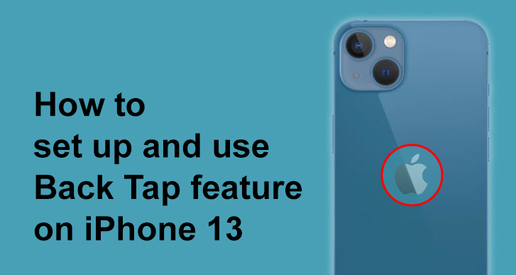 use back tap on iphone 13